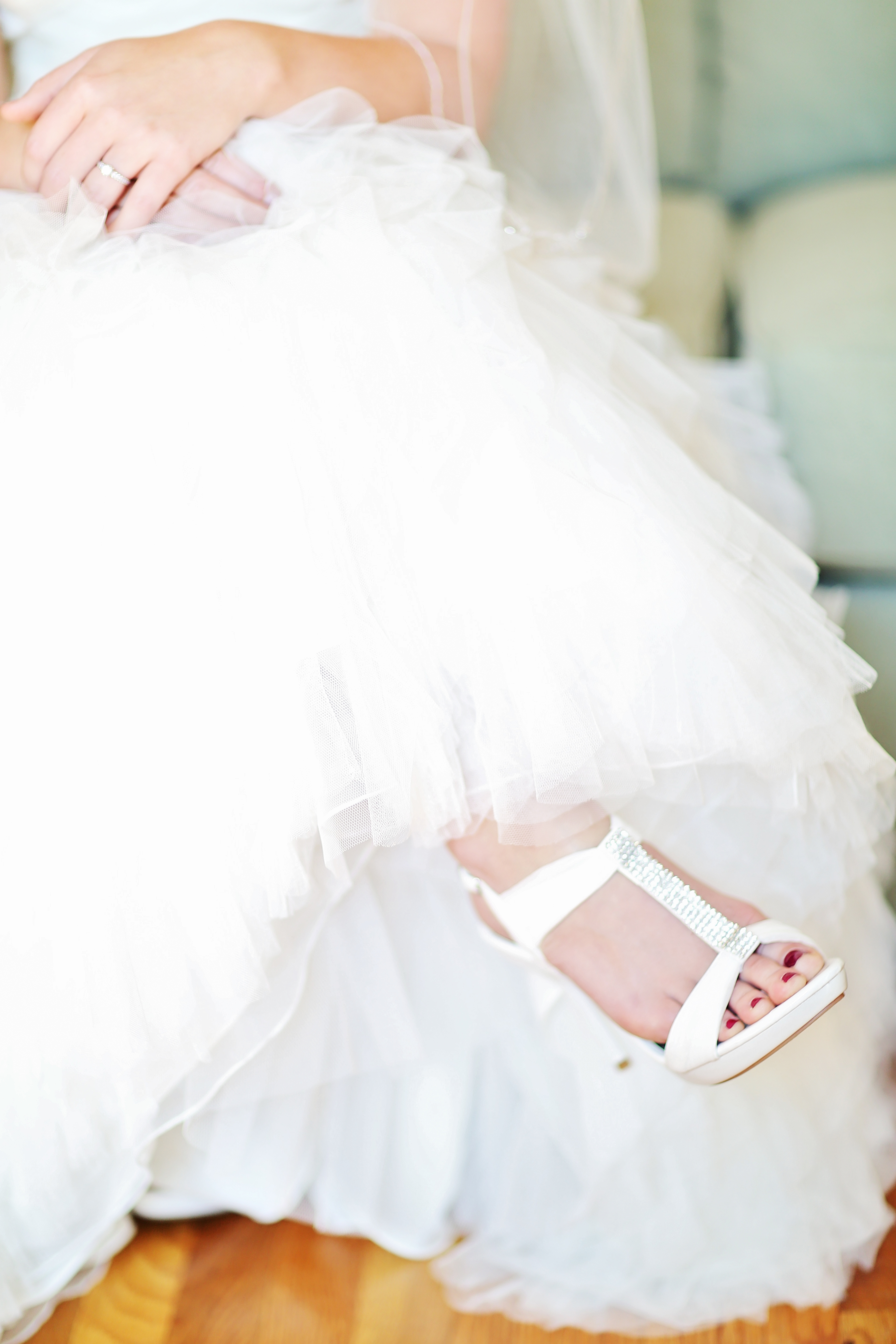 bridal photo shoe
